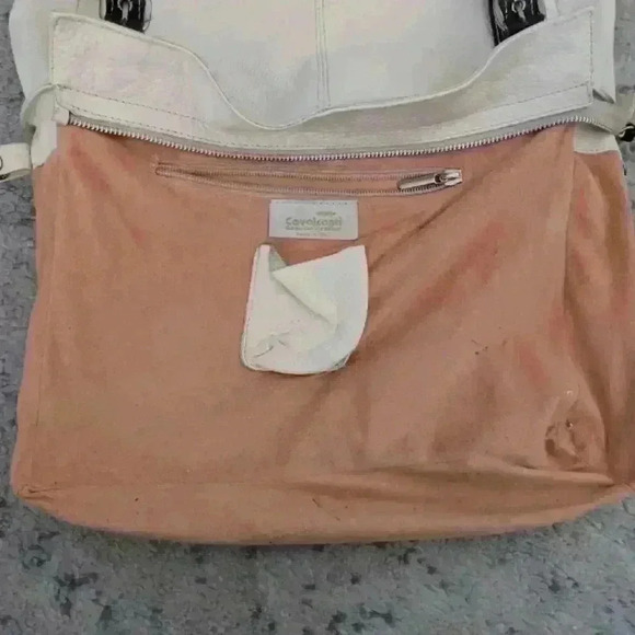 Cavalcanti Cream and Brown Leather Purse - Picture 11 of 16